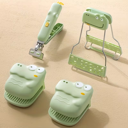 Household Anti-scald Clip Bowl Clip Anti-scald Gloves Kitchen Tray Holder Heat Insulation Gloves Steamed Plate Clip Kitchen Utensils