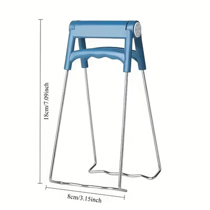 Heavy-Duty Stainless Steel Plate Clip & Dish Holder - Non-Slip Burn, Hot Plate Gripper for BBQ, Outdoor, /S stove Dish Clamp ( for Pots, Pans, Trays)