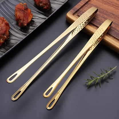 2pcs Stainless Steel Serving Tongs | Rust-Resistant, Scratch-Resistant, Ideal for BBQ, Salad, Dessert, and Buffet Use | Perfect for Christmas, Valentine'S Day, Thanksgiving, and More | Elegant and Durable