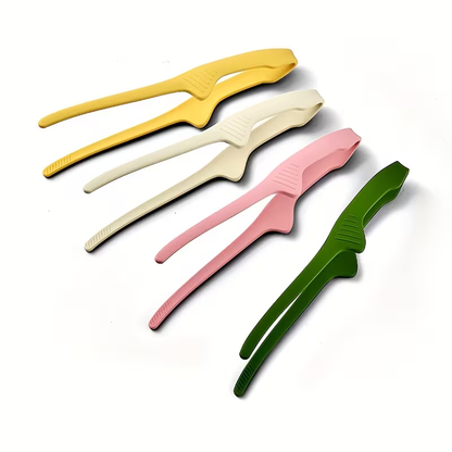 1pc Multifunctional Silicone Non-slip BBQ Food Tongs Bread Tongs Self-standing Tongs Kitchen Tools BBQ Accessories
