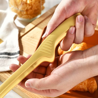 1pc Multifunctional Silicone Non-slip BBQ Food Tongs Bread Tongs Self-standing Tongs Kitchen Tools BBQ Accessories