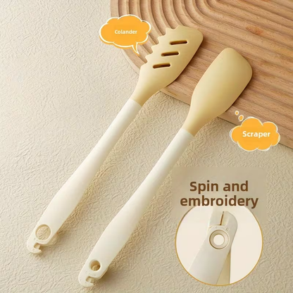 Silicone Clip, Detachable Kitchen Grilling Tongs, Steak Flipping Tongs, Heat-Resistant, High-Temperature Three-In-One Tongs, And Noodle Clip
