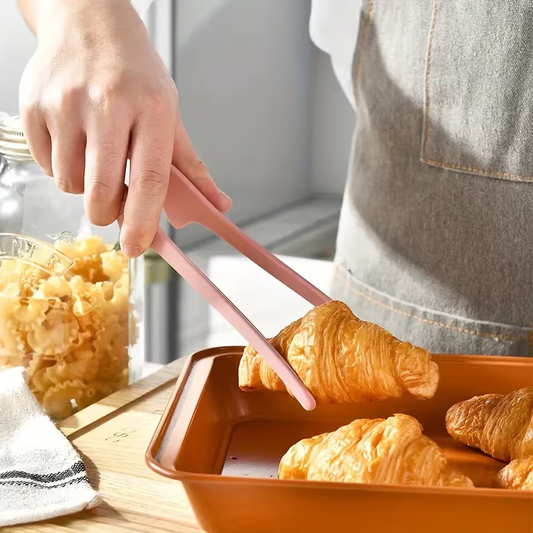 1pc Multifunctional Silicone Non-slip BBQ Food Tongs Bread Tongs Self-standing Tongs Kitchen Tools BBQ Accessories
