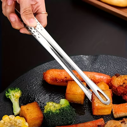 2pcs Stainless Steel Serving Tongs | Rust-Resistant, Scratch-Resistant, Ideal for BBQ, Salad, Dessert, and Buffet Use | Perfect for Christmas, Valentine'S Day, Thanksgiving, and More | Elegant and Durable