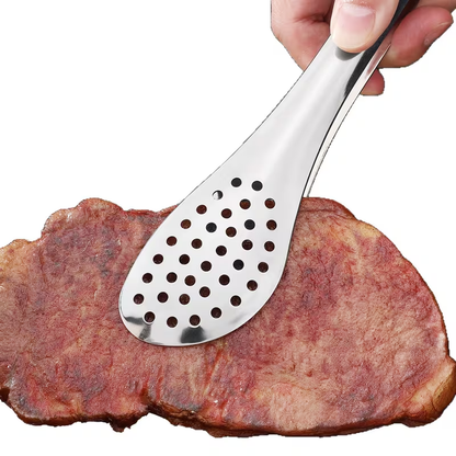 1pc Heavy-Duty Thickened 304 Stainless Steel Food Clip - Thickened Suitable for Restaurants, Kitchens, BBQ, Bread & Pastry Holders, Rustproof Non-Slip Clamp for Bakeries, Catering, Picnic, Bread Tongs (Easy to Clean)