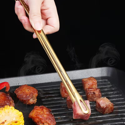 2pcs Stainless Steel Serving Tongs | Rust-Resistant, Scratch-Resistant, Ideal for BBQ, Salad, Dessert, and Buffet Use | Perfect for Christmas, Valentine'S Day, Thanksgiving, and More | Elegant and Durable