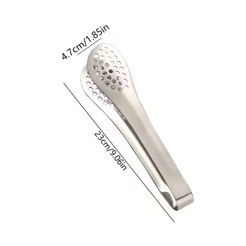1pc Heavy-Duty Thickened 304 Stainless Steel Food Clip - Thickened Suitable for Restaurants, Kitchens, BBQ, Bread & Pastry Holders, Rustproof Non-Slip Clamp for Bakeries, Catering, Picnic, Bread Tongs (Easy to Clean)